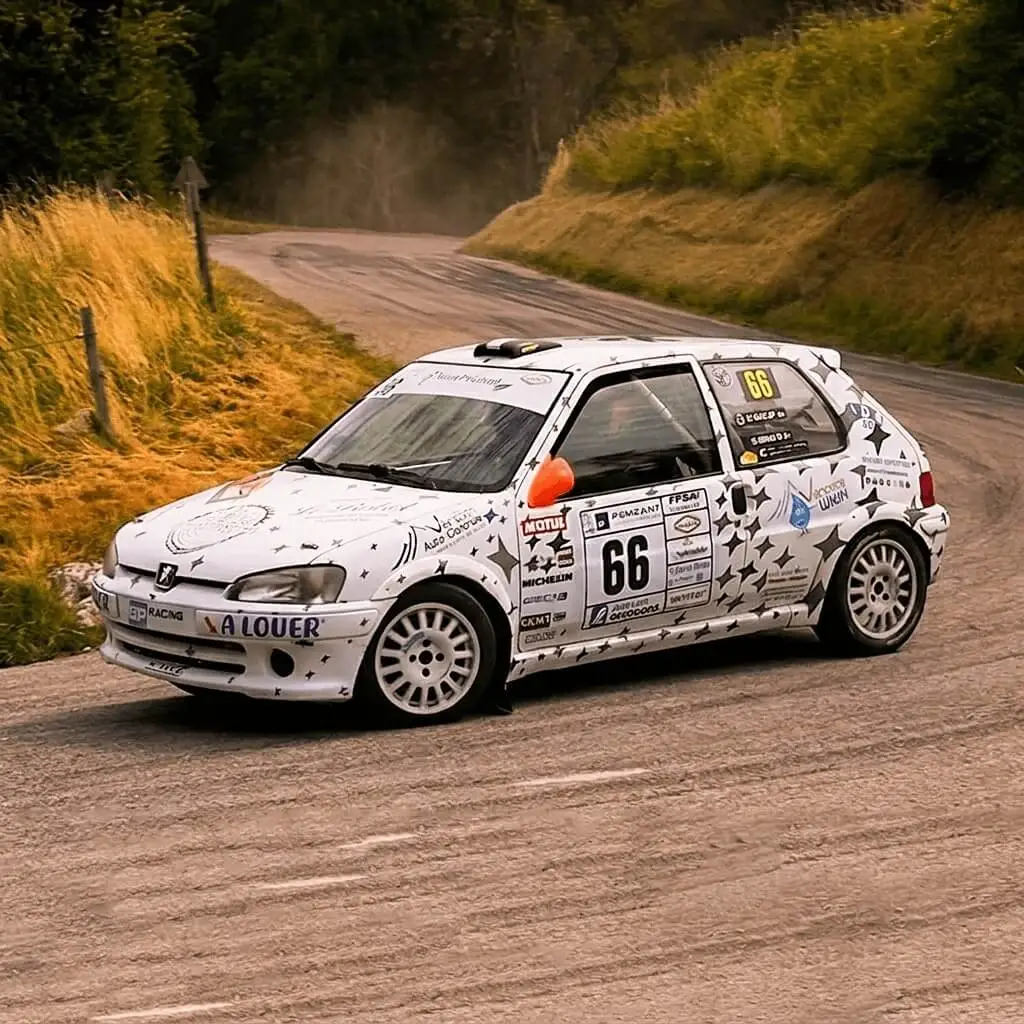 Peugeot 106 Rallye F2013 en compétition rallye