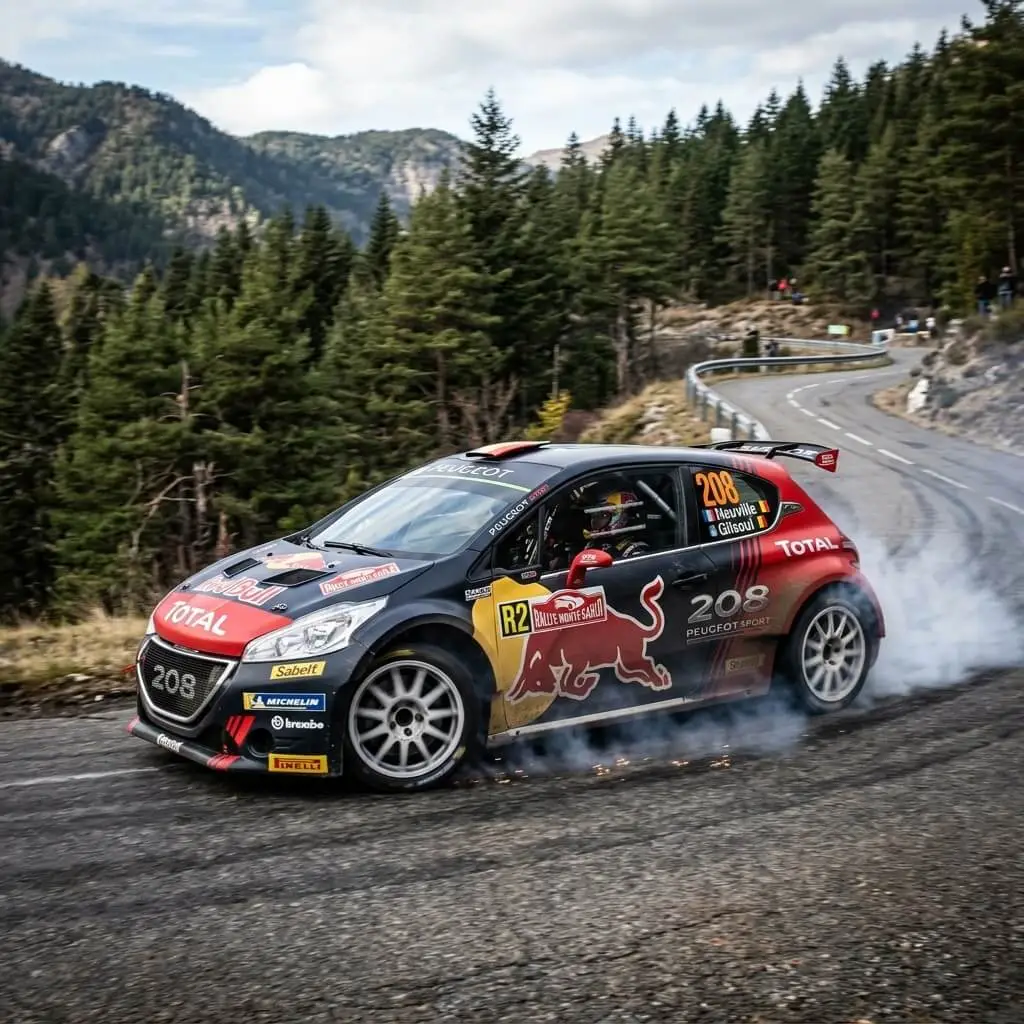 Peugeot 208 T16 en compétition rallye